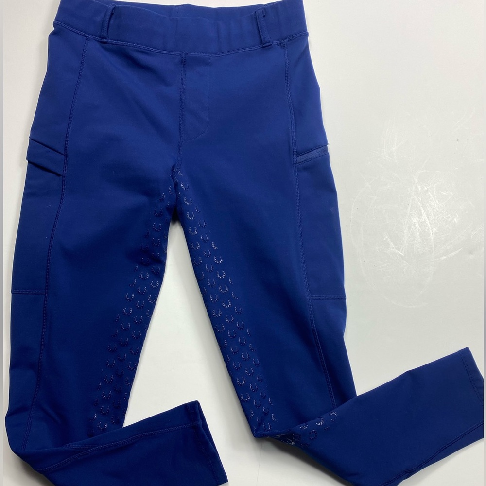 FitsT4 Winter Equestrian Riding Tights Full Seat Blue Women’s Medium Gently used